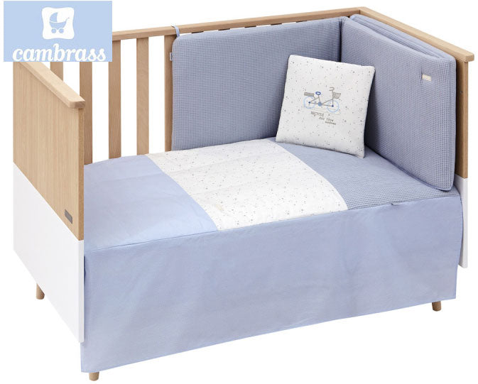 CAMBRASS - CONJUNTO COLCHA 2 PCS. CÉU CELESTE 60x120 CM