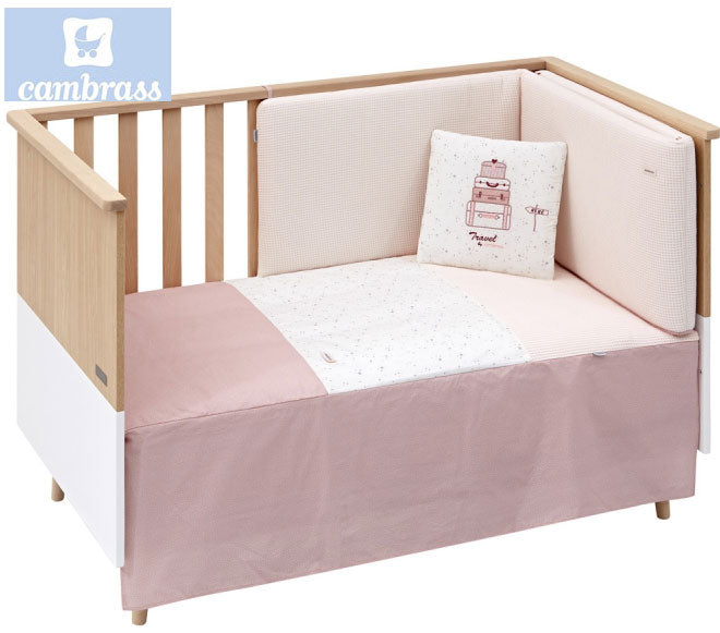CAMBRASS - CONJUNTO COLCHA 2 PCS. CÉU ROSA 60x120 CM