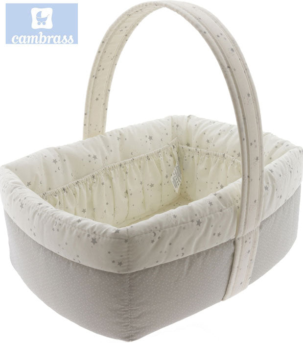 CAMBRASS - CESTO 22,5x29x29 CM CÉU CINZA