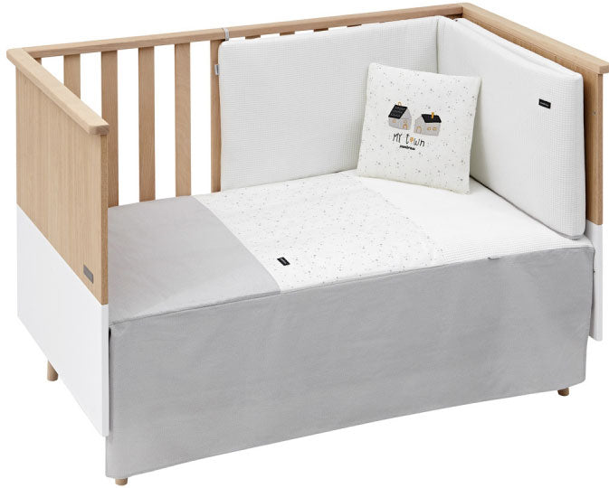 CAMBRASS - CONJUNTO COLCHA 2 PCS. CÉU CINZA 70x140 CM