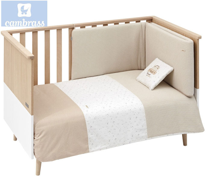 CAMBRASS - CONJUNTO COLCHA 2 PCS.F. CÉU BEGE 70x140 CM