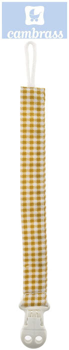 CAMBRASS - PORTA CHUPETAS ESTRELAS VICHY 2x21,5 CM