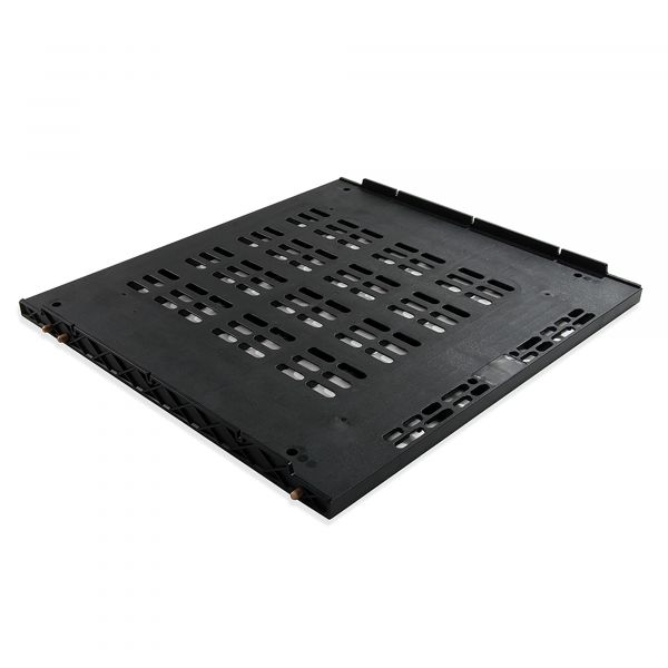 Emuca Base de Ventilação Frigo para Frigoríficos Integrados, Módulo 600 mm, 16 mm, Plástico, Nero - 8007117