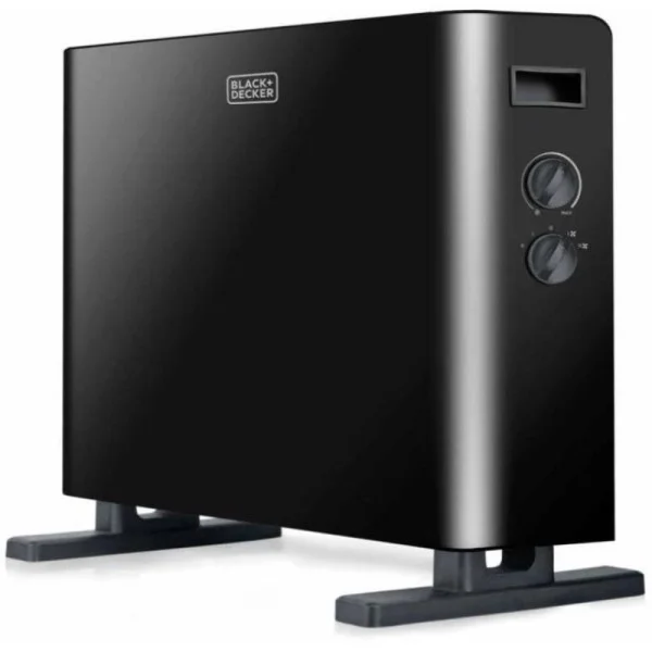 Aquecedor Convector Black+Decker 2000 W – 2 Níveis de Potência, Termóstato Ajustável, Design Elegante