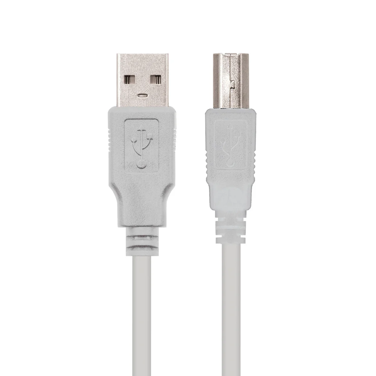 Cabo USB-A Macho para USB-B Macho 2.0 3m Nanocable 10.01.0104 Beige