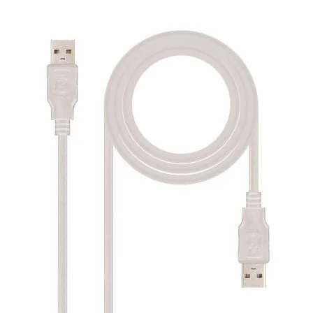 Cabo USB 2.0 NANO CABLE / Bege / 1m / 10.01.0302