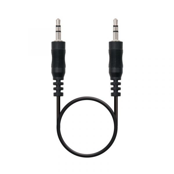 Nanocable Cabo de Áudio 3.5mm -3.5mm 30cm Black
