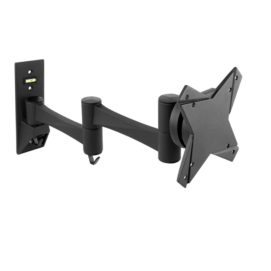 Suporte de Parede Tooq Tilt e Giratório 3 Pivots 13′ a 27′ Max. 15kg Preto