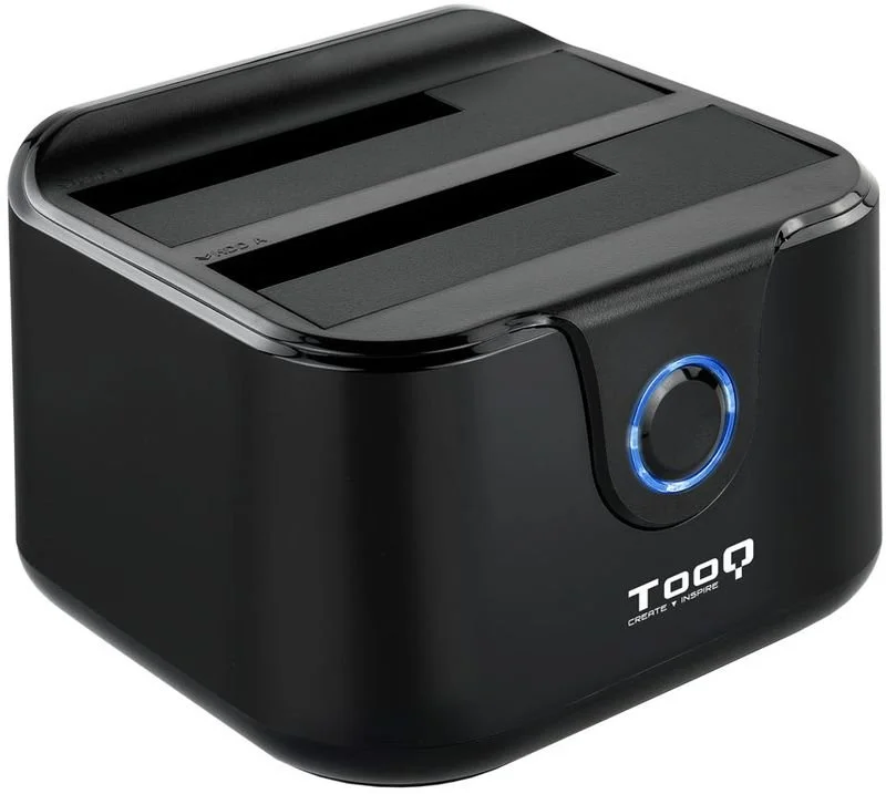 Dock Tooq para 2x SATA 2.5/3.5 OTB – USB 3.0 Preto