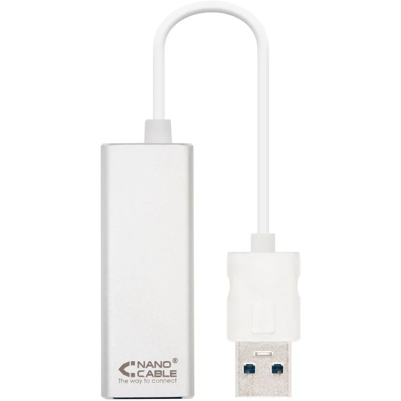 Conversor Nanocable USB 3.0 a Ethernet Gigabit 10/100/1000 Mbps 15 CM
