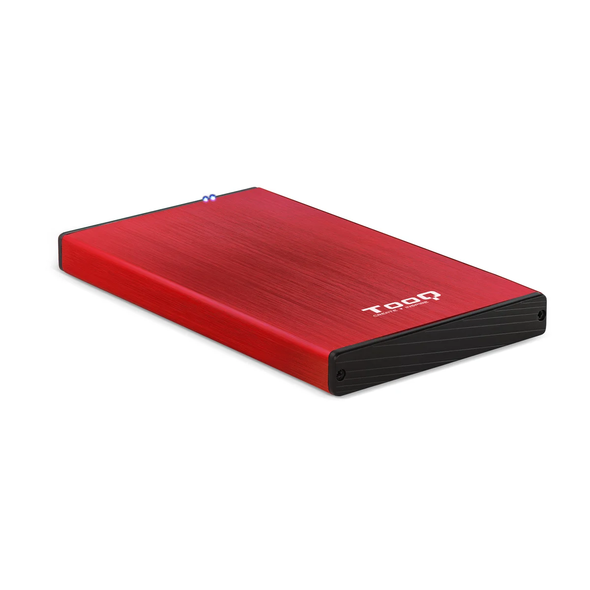 Caixa HDD Tooq 2.5" SATA (9,5mm) - USB 3.0 / 2.0 Vermelho