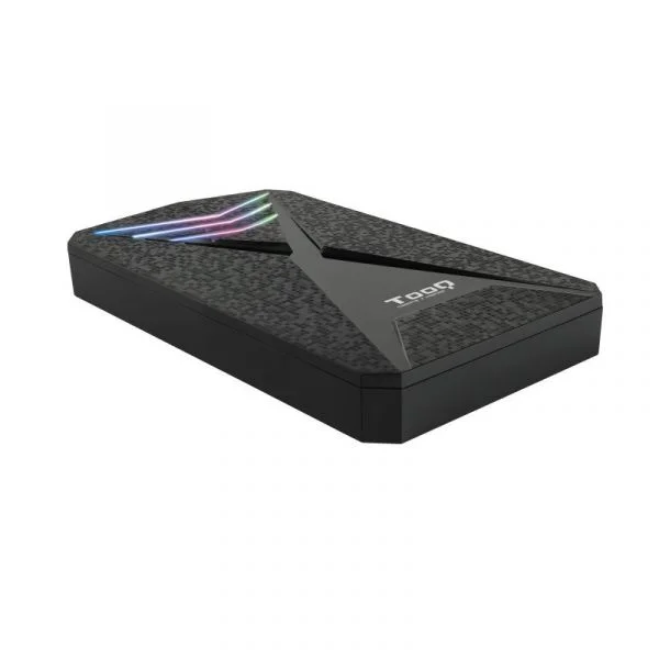 Caixa HDD Gaming Tooq 2.5" SATA (9,5mm) - USB 3.1 RGB