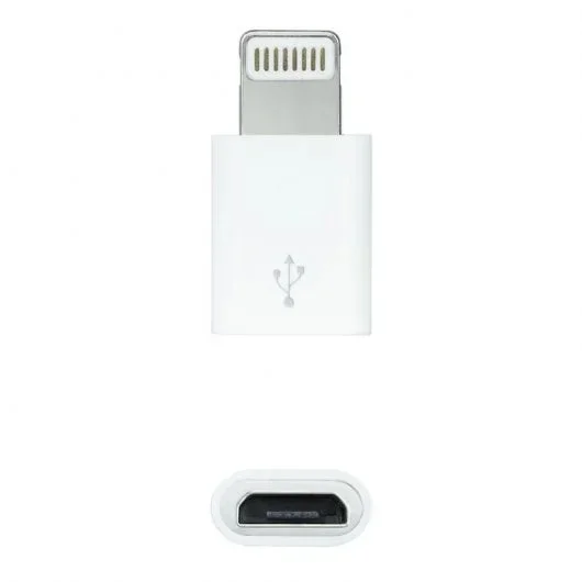 Nanocable Adaptador de Lightning para Micro USB Branco