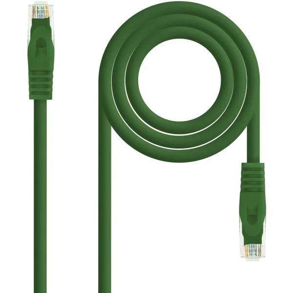 Nanocable - Cable Red Latiguillo RJ45 LSZH CAT.6A UTP AWG24, Verde, 25 cm - 10.20.1800-L25-GR