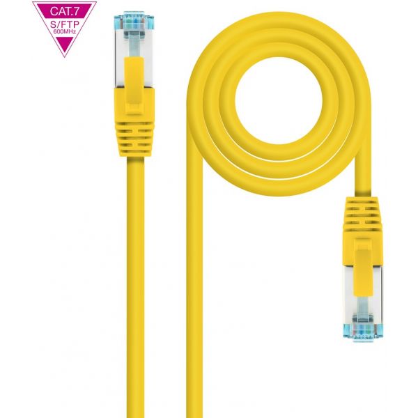 Nanocable Cabo de Rede RJ45 Cat7 S-ftp AWG26 Amarelo (50cm) - 10.20.1700-Y