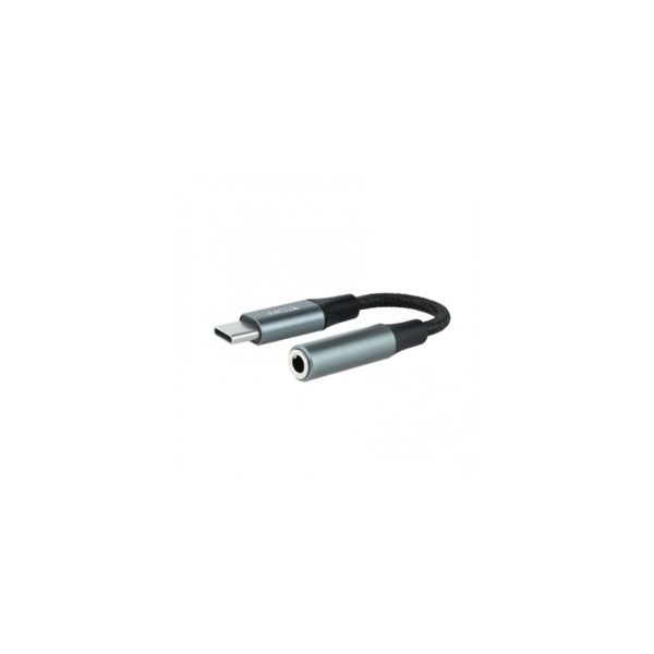 NANOCABLE Cabo Adaptador Audio USB-C/M para Jack 3.5mm Cinza - ADAPTNAN10.24.1204