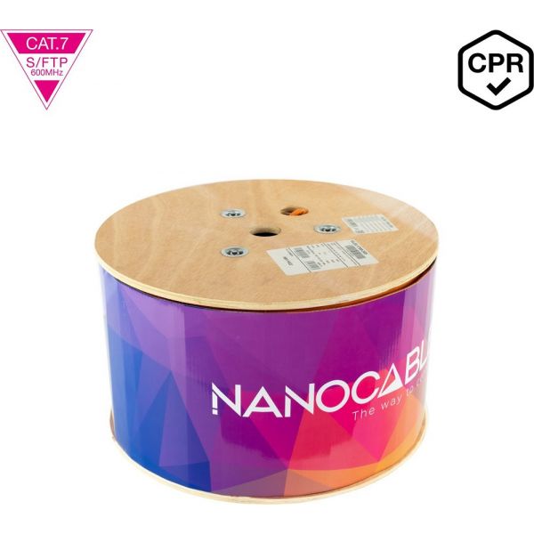 Nanocable Bobine de Cabo de Rede CAT.7 Lszh S-ftp AWG23 (305 Mts) - 10.20.1700-305