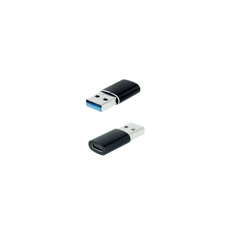 ADAPTADOR USB-A/M 3.1 A USB-C/H ALUMINIO NEGRO NANOCABLE 10.02.0012