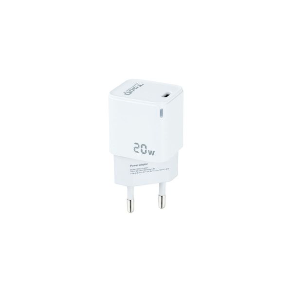 TooQ Carregador de Parede 1xUSB Tipo-C 20W Branco