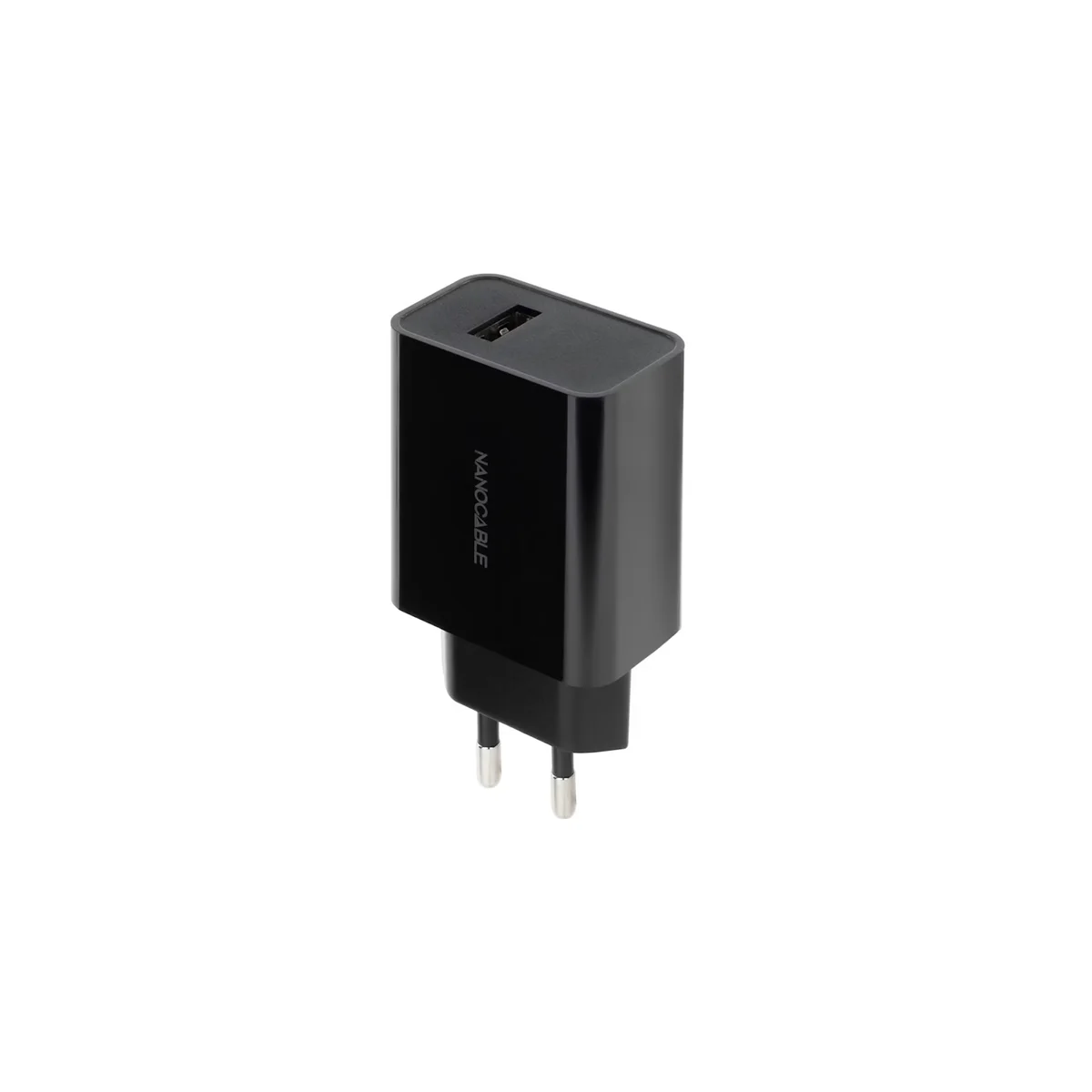 Carregador Nanocable 5V/2.1A Preto