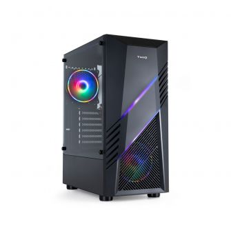 Caixa ATX TooQ BioHazard RGB c/ Vidro Temperado Preta
