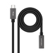 Nanocable Cabo Usb-c Macho - Usb-c Fêmea Preto (1 Metro) - 10.01.4401