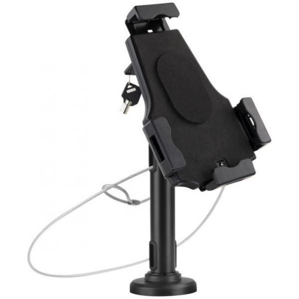 TooQ TQTDS0812 Suporte de Mesa/Parede Profissional Ajustável Antifurto para Smartphone/Tablet (7.9" a 10.5") Preto