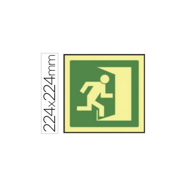 Syssa Sinal Saída de Emergência Direita PVC - 76044