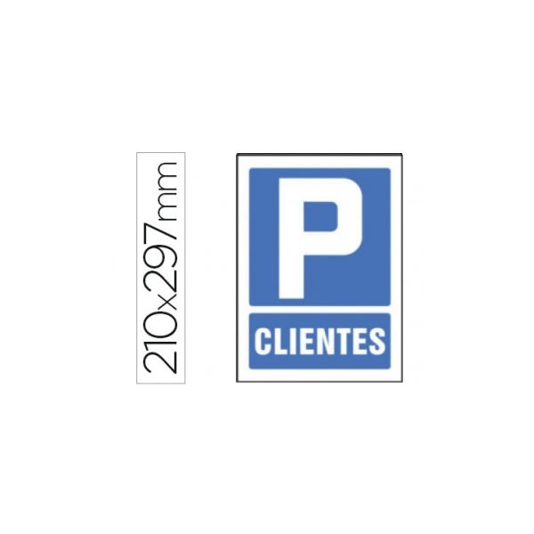 Syssa Sinal de Parking Clientes em Pvc 210X297 M - 8433305074360