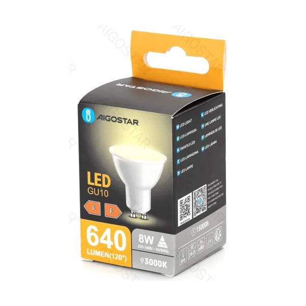 Lâmpada LED GU10 8W 3000K - MI962191