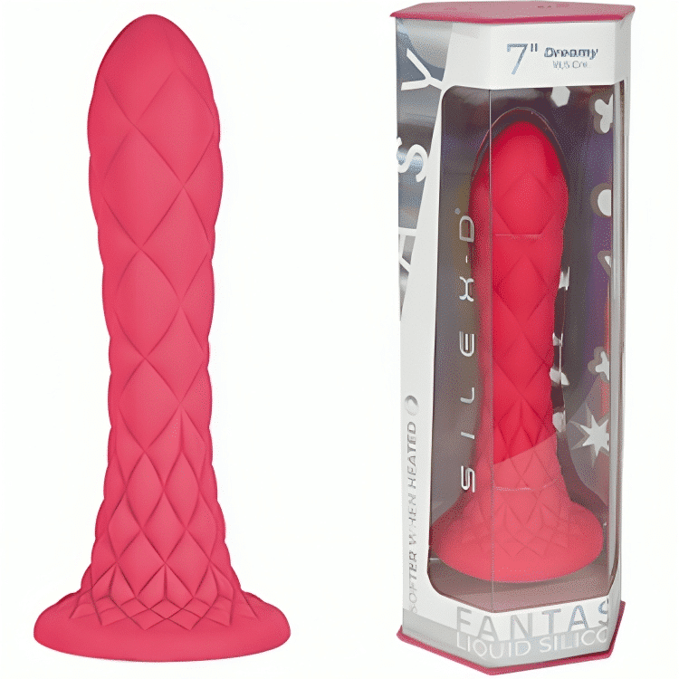Silexd – Dreamy Dildo Fantasy Silicone Líquido Termorativo Fúcsia 18,5 Cm