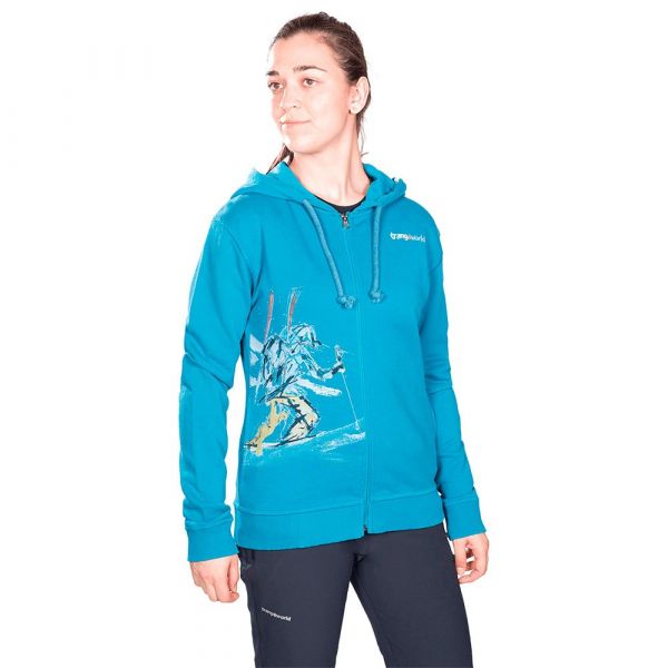 Trangoworld The Lonely Hoodie Azul S Mulher