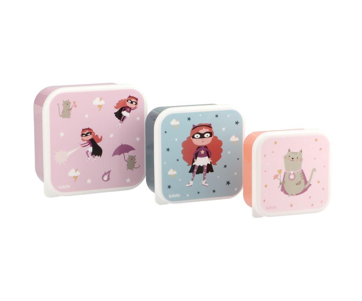 Tutete Recipientes Fantastic Girl x3 – Caixas de Almoço Infantis