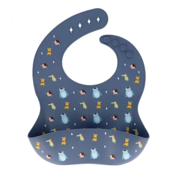 Tutete Babete de Silicone Little Monsters Azul - T691300