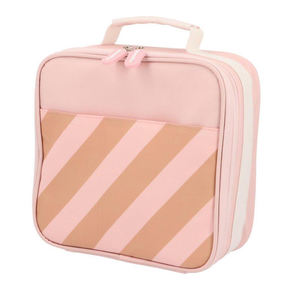 Lancheira Térmica Rígida Monnëka Stripes Pink
