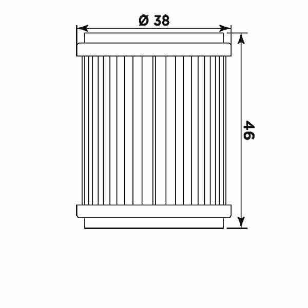 FILTRO OLEO MEIWA Y4013 (=HF140)