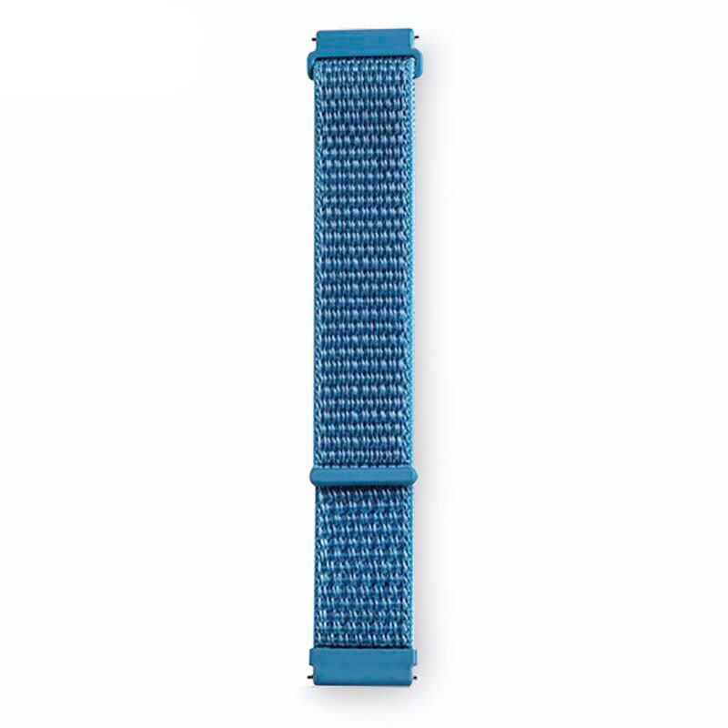 Pulseira Universal Nylon 22mm para Smartwatch Xiaomi/Amazfit/Samsung/Huawei/Realme/Ticwatch Azul
