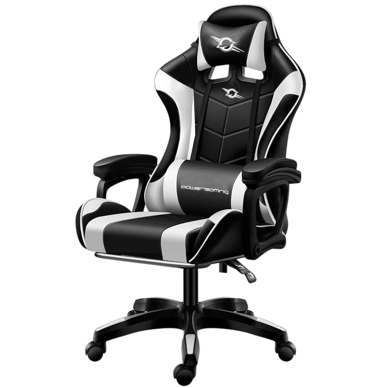 Cadeira Gaming PowerGaming Preto/Branco