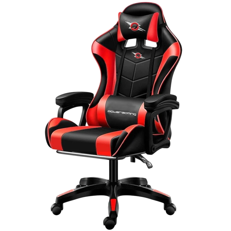 Cadeira Gaming PowerGaming com Coluna Bluetooth e Massagem Vermelho