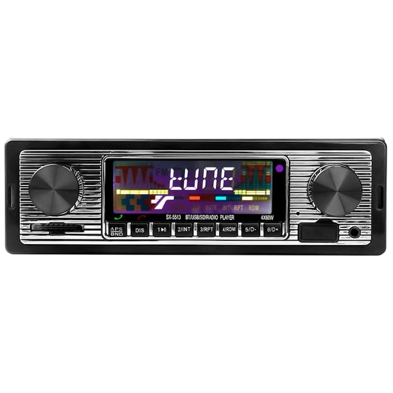 PowerPlanet Autorrádio Clássico SX-5513 Bluetooth USB MP3 AUX 1-DIN