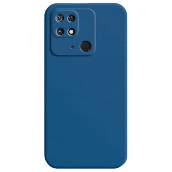 Capa Xiaomi Redmi 10C / Poco C40 Square Liquid Premium Azul - 70829