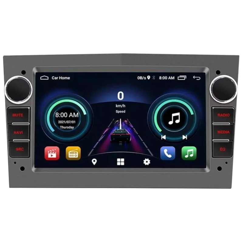 Autorádio 2 DIN S-OB7A 2GB/32GB Opel Carplay Android Auto Preto