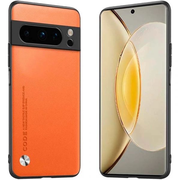 Crococase Capa Pele Sintética para Google Pixel 8 Pro Orange