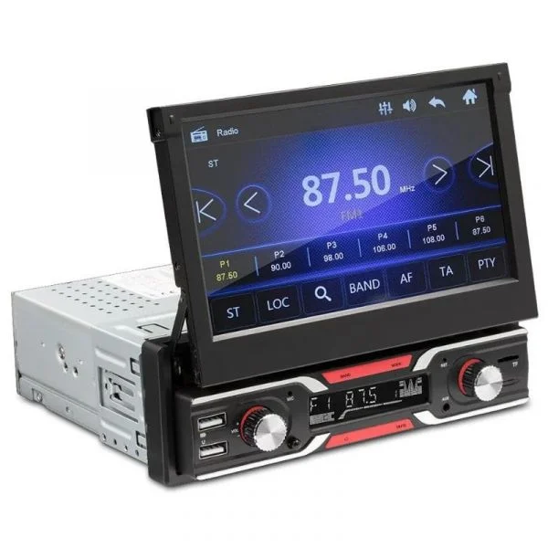 SWM 9603S Autorrádio 1 DIN Ecrã Retrátil 7" Bluetooth Carplay/Android Auto Sem Fios USB Preto