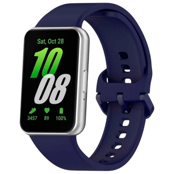 Crococase Pulseira para Samsung Galaxy Fit 3 Navy Blue