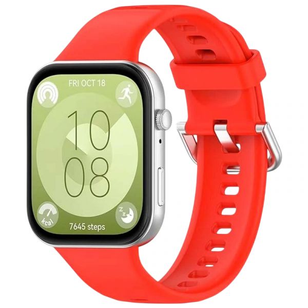Crococase Bracelete para Huawei Watch Fit 3 Red