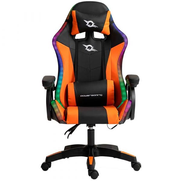 Cadeira Gaming Powergaming 813 RGB Black Orange