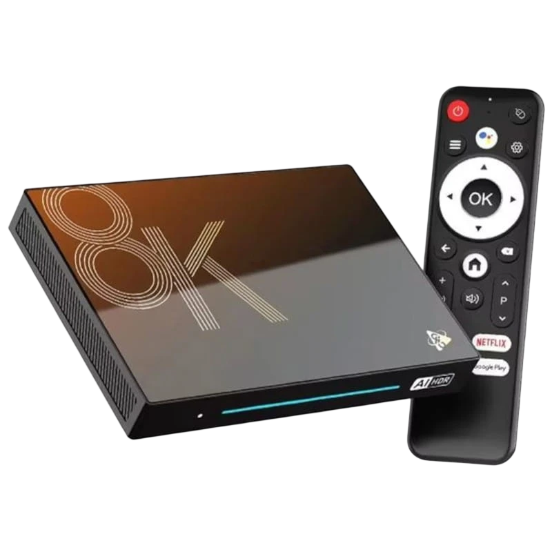 H96 MAX M9S 8K RK3576 4GB/32GB Wifi 6 Android 14 Preto - Android TV