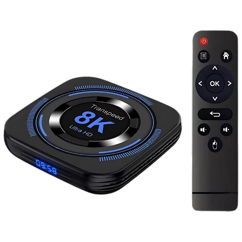 Transspeed 8K H618 4GB/32GB Dual Wifi Android 12 Preto - Android TV
