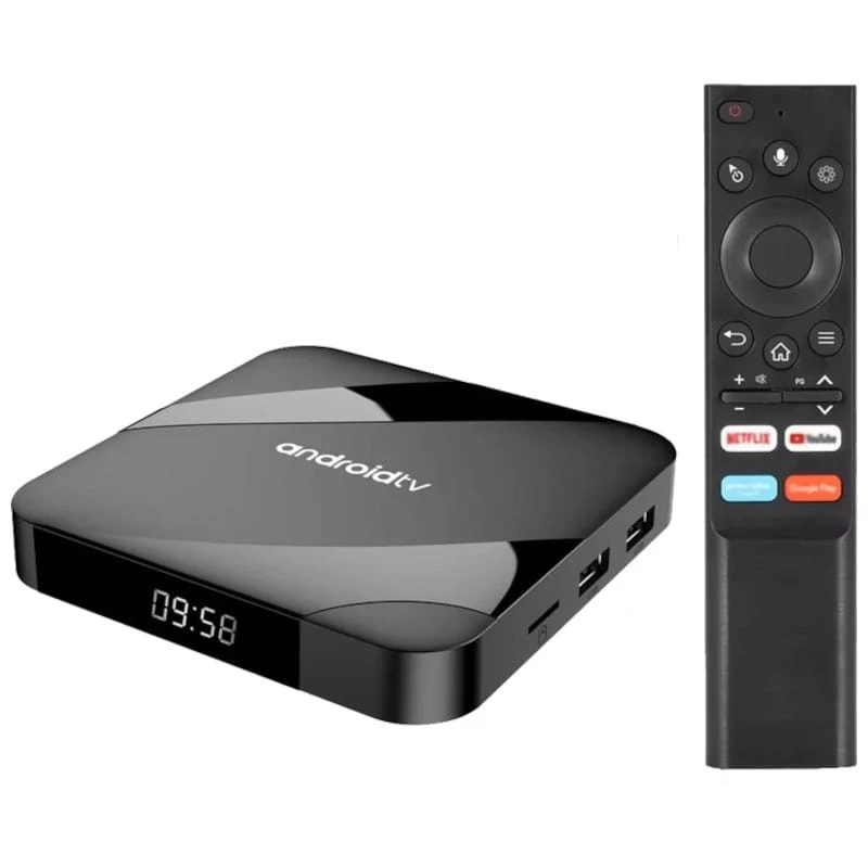 TV98 ATV W2 8K S905W2 4GB/32GB Dual Wifi Android 14 Preto - Android TV